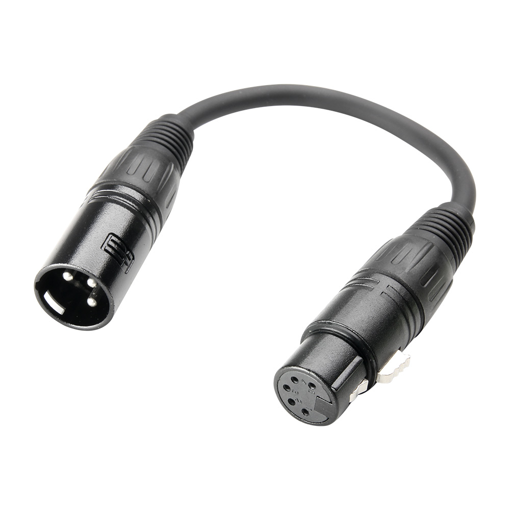 Adaptateur DMX 3 points mâle - 5 points femelle