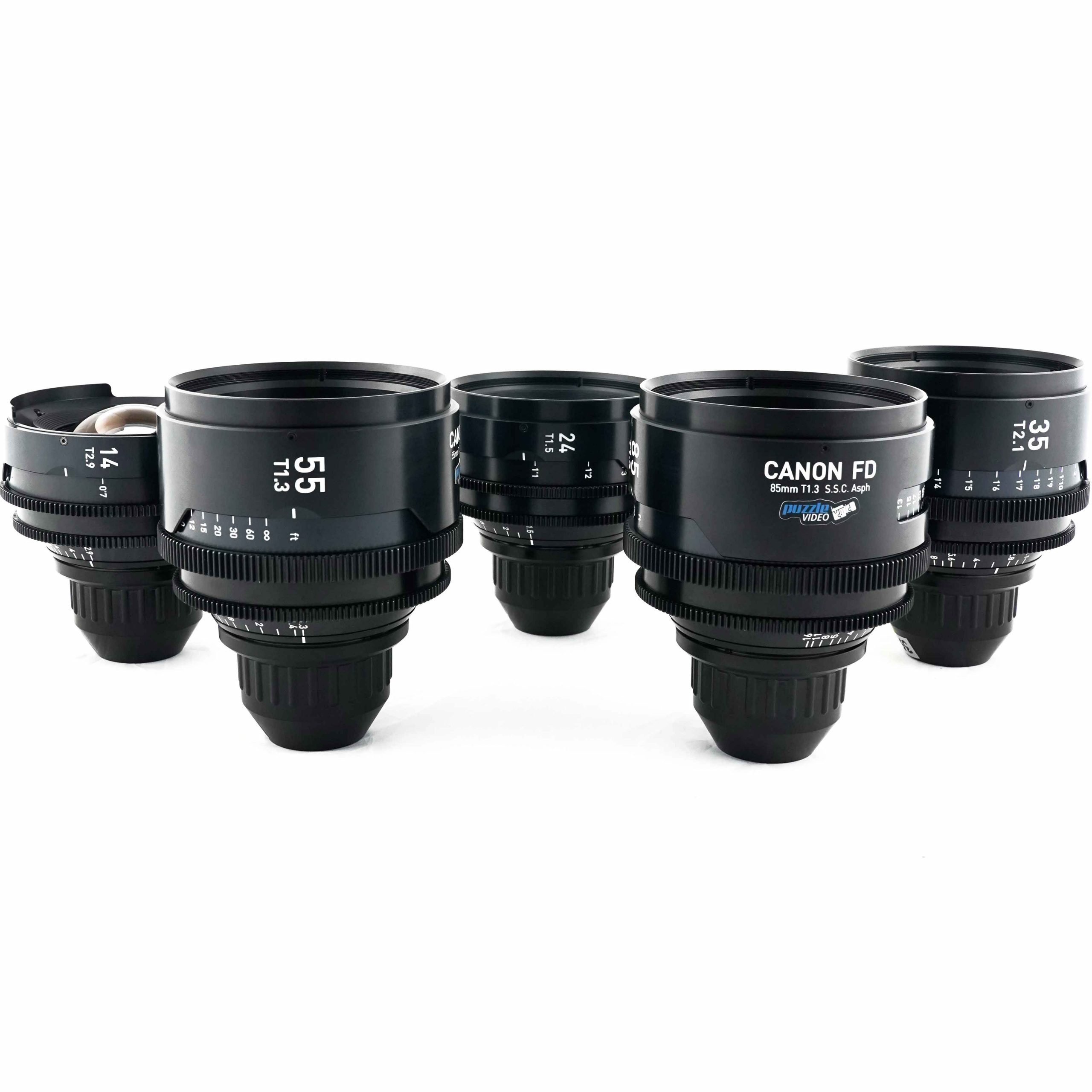 Série Canon FD recarrossés par Whitepoint Optics "K35 Lite"
