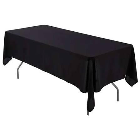 Nappe noire pour table régie